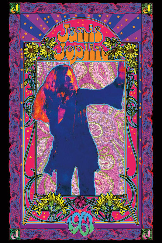Janis Joplin 1967 Nouveau Art Print - HalfMoonMusic