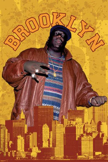 Notorious BIG Brooklyn Poster - HalfMoonMusic