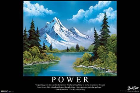Bob Ross "Power" Poster - HalfMoonMusic