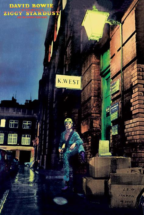 David Bowie: Ziggy Stardust Poster - HalfMoonMusic