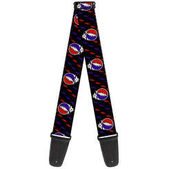 Steal Your Face and Mini Bolts Guitar Strap - HalfMoonMusic