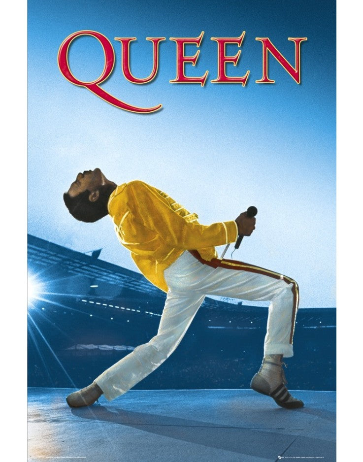 Queen Wembly Poster 24x36" - HalfMoonMusic