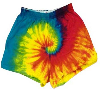 Tie Dyed Cheer Shorts - HalfMoonMusic