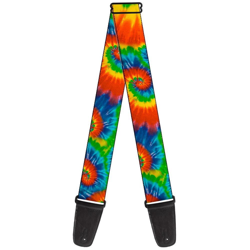 Tie-Dye Spiral Guitar Strap - HalfMoonMusic