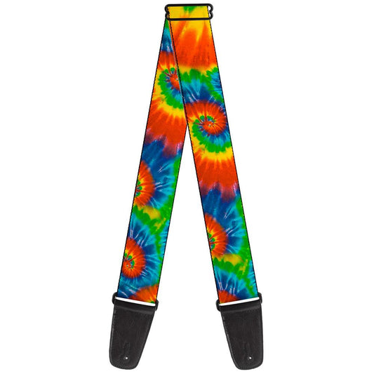 Tie-Dye Spiral Guitar Strap - HalfMoonMusic