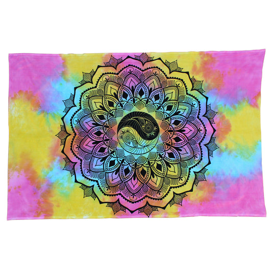 Yin Yang Mandala Tapestry - HalfMoonMusic