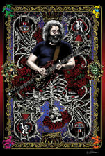 Jerry Card Skeleton Poster - HalfMoonMusic