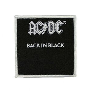 ACDC Back In Black Patch - HalfMoonMusic