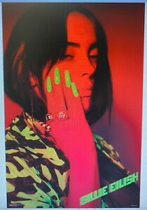 Billie Eilish Green Nails Poster - HalfMoonMusic