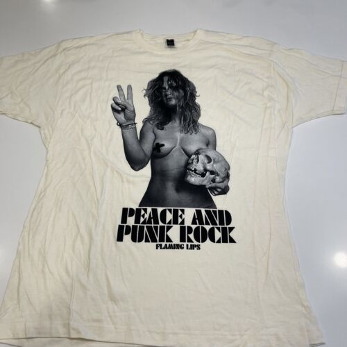 Unisex Flaming Lips Peace And Punk Rock T-shirt - HalfMoonMusic
