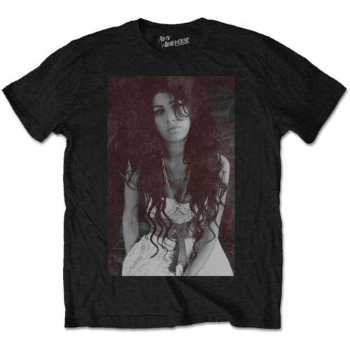 Mens Amy Winehouse Back To Back Chalkboard T-shirt - HalfMoonMusic