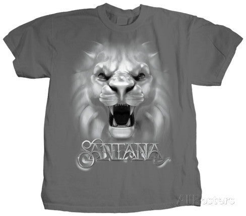 Santana 3-D Lion T-Shirt - HalfMoonMusic