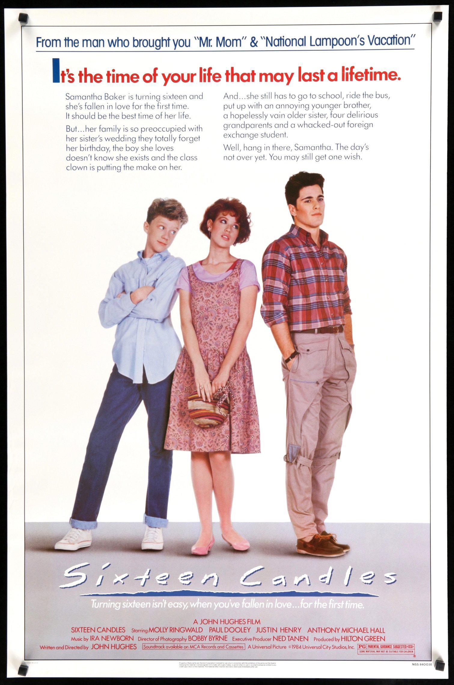 Sixteen Candles One Sheet Poster - HalfMoonMusic