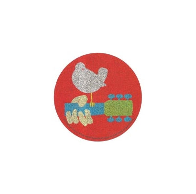Woodstock Glitter Sticker - HalfMoonMusic