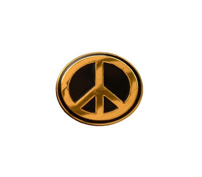 Metal Peace Sign Sticker - HalfMoonMusic