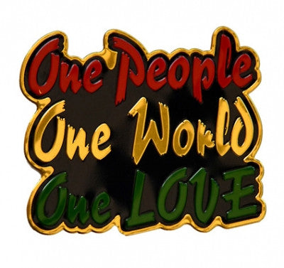 One Love Metal Sticker - HalfMoonMusic