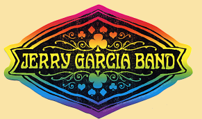 Jerry Garcia Band Rainbow Sticker - HalfMoonMusic