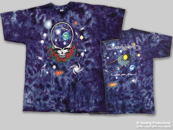 Grateful Dead Space Face Tie-Dye T-Shirt - HalfMoonMusic