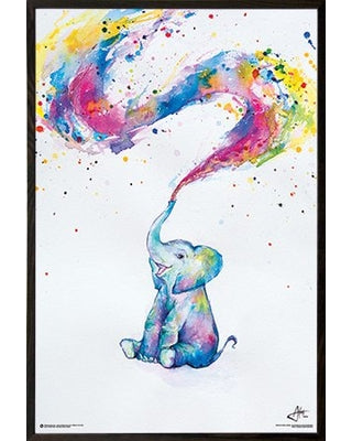 Mark Allante Spring Elephant Poster - HalfMoonMusic
