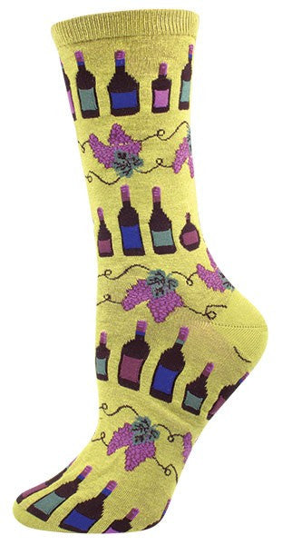 Womens Wine Vine Socks - HalfMoonMusic