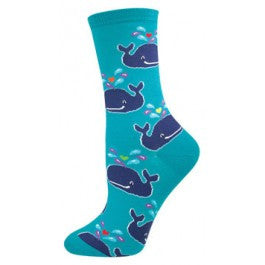 Whale Womens Socks - HalfMoonMusic