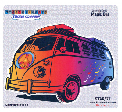Magic VW Bus Sticker - HalfMoonMusic