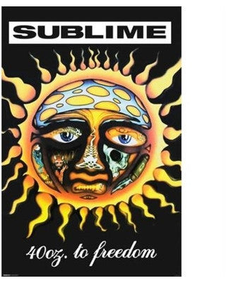 Sublime 40oz To Freedom Poster - HalfMoonMusic