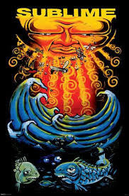 Sublime: Sun & Fish Poster - HalfMoonMusic