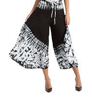 Tie Dye Rayon Flare Pants - HalfMoonMusic