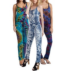 Tie Dye Sleeveless Romper - HalfMoonMusic
