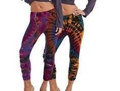 Spandex Capri Leggings with Slits - HalfMoonMusic
