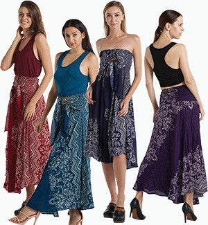 Rayon Floral Dress/Skirt - HalfMoonMusic