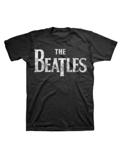 Beatles Distressed Logo T-shirt - HalfMoonMusic