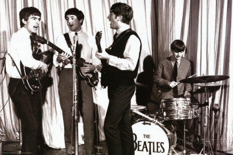 Beatles Live Poster - HalfMoonMusic