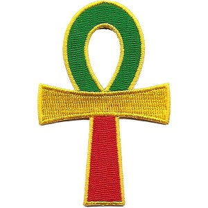 Rasta Ankh Patch - HalfMoonMusic