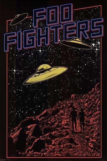 Foo Fighters UFO Poster 24x36" - HalfMoonMusic