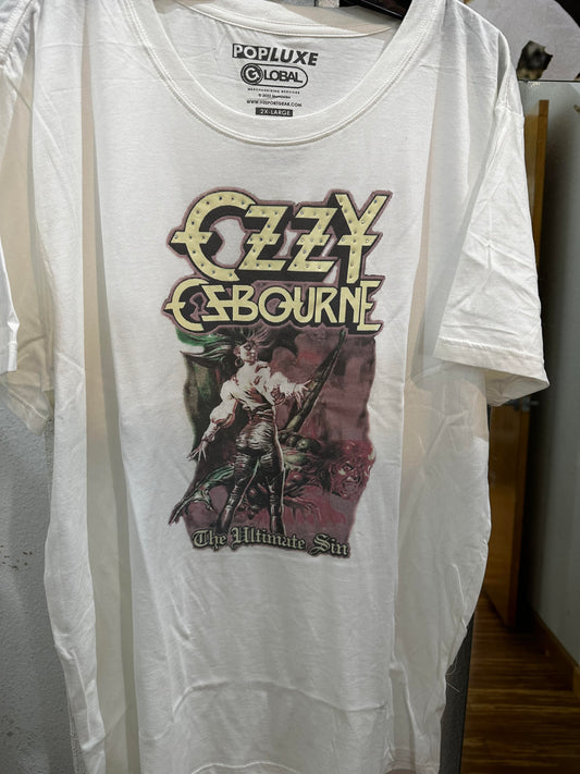 Men's Ozzy Osbourn The Ultimate Sin Rhinestoned T-Shirt - HalfMoonMusic