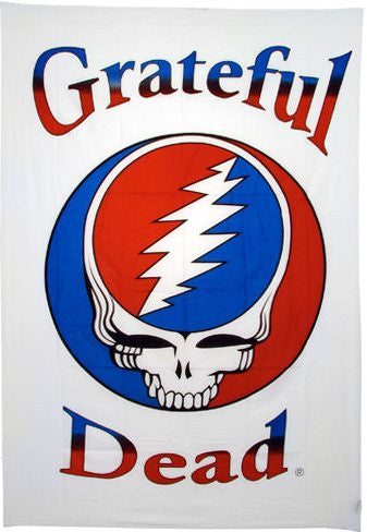 Grateful Dead Steal Your Face Tapestry Black/White - HalfMoonMusic