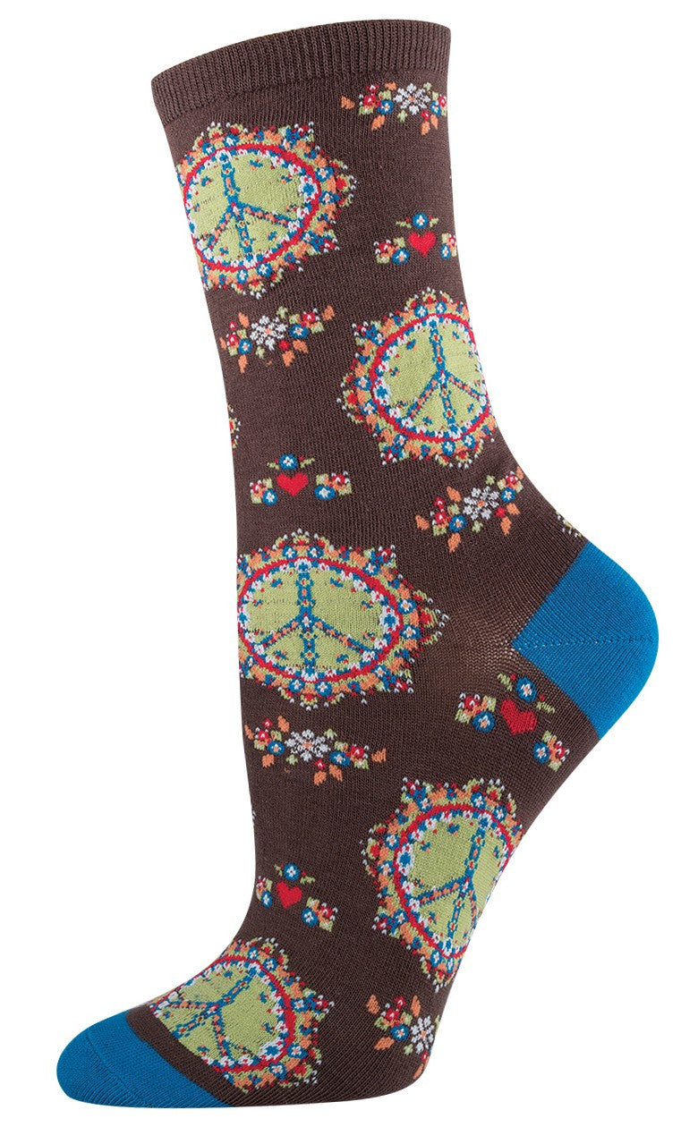 Peace n Luv Womens Sock - HalfMoonMusic