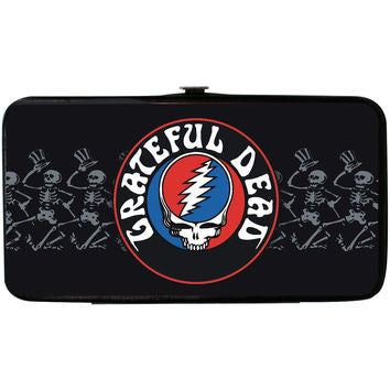 Grateful Dead Steal Your Face and Skeletons Hinged Wallet - HalfMoonMusic