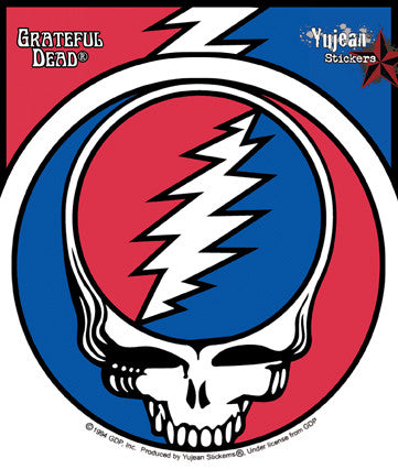 Grateful Dead Steal Your Face Window Sticker - HalfMoonMusic